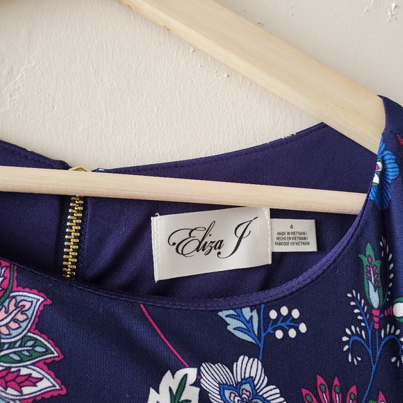 ELIZA J Floral Stripe Sheath Dress - Picture 5 of 10